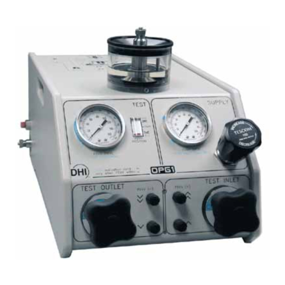 DH Instruments OPG1-30000-AF Operation And Maintenance Manual