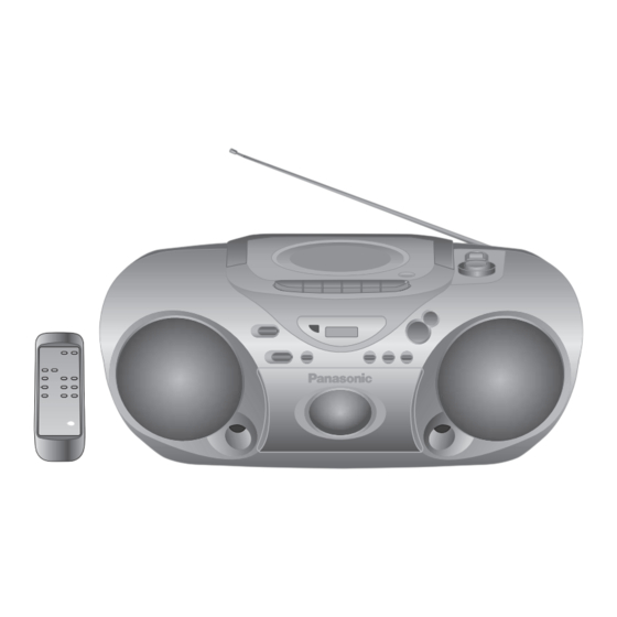Panasonic RX-D15 Operating Instructions Manual