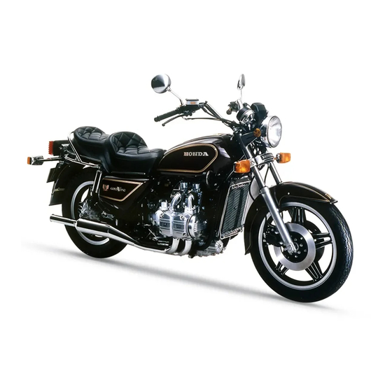 HONDA GOLDWING GL1100 SERVICE MANUAL Pdf Download | ManualsLib