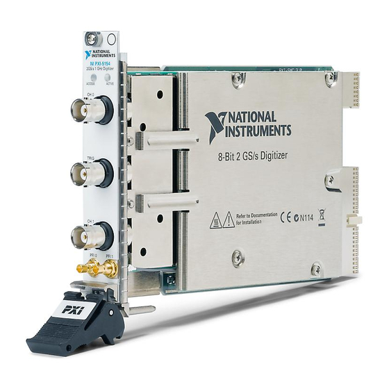 User Manuals: National Instruments PXI-5154 Scope