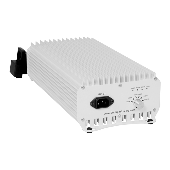 Sun System One DE Installation & Operating Instructions