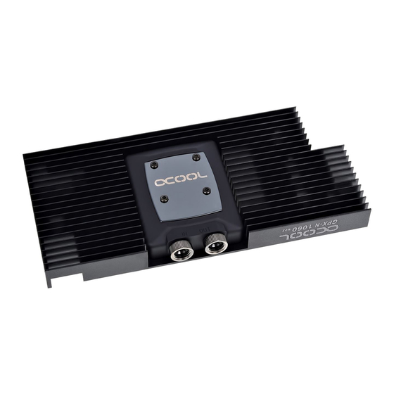 Alphacool GPX-N 1060-M02 Instruction Manual