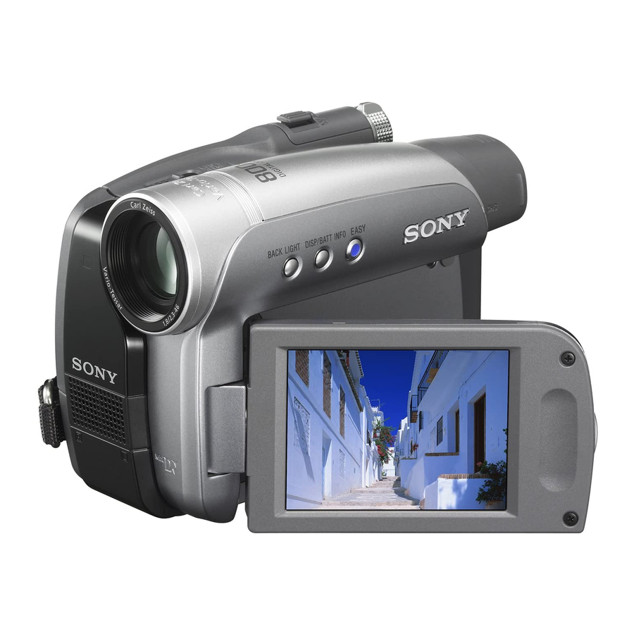 Sony Handycam DCR-HC27E Manuals