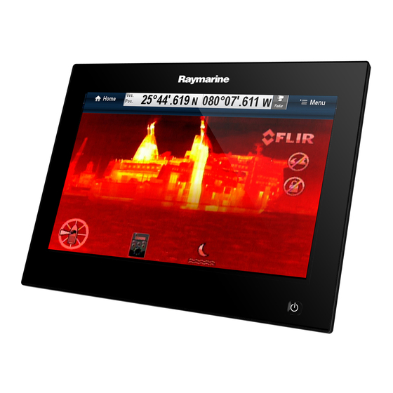 User Manuals: FLIR Raymarine gS Series Navigation