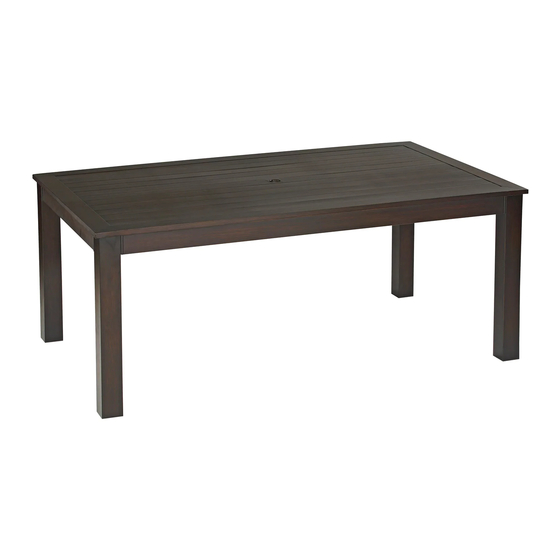 Allen + Roth RECTANGULAR TABLE 1121 Manuals