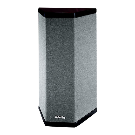 Definitive Technology BPX Owner's Manual