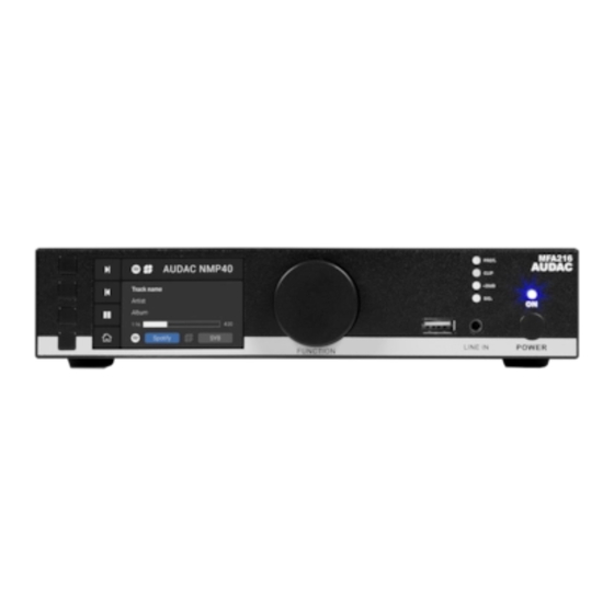 AUDAC WaveDynamics ANI Series Installation Manual