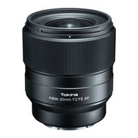 Tokina FIRIN 20mm F2 FE AF User Manual