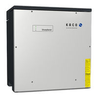 Kaco blueplanet gridsave 92.0 TL3-S Quick Manual