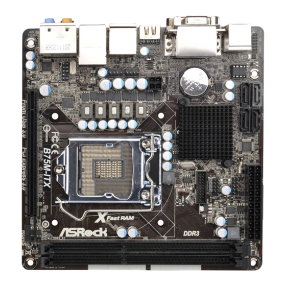 ASROCK B75M-ITX User Manual