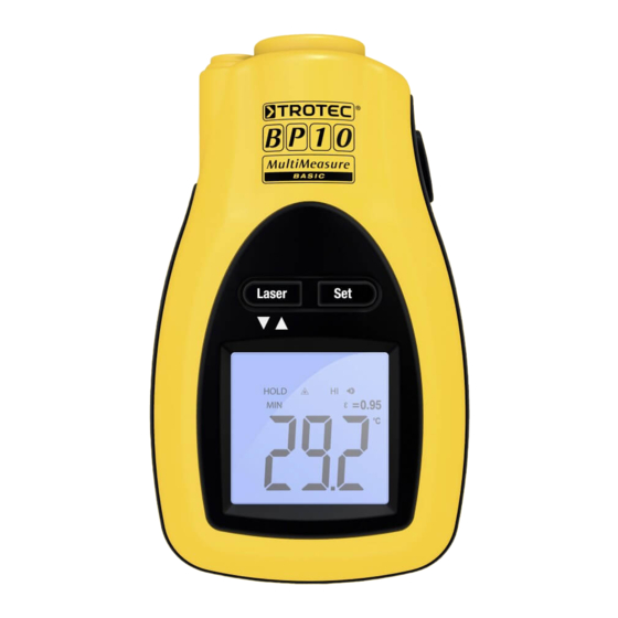 Trotec BP10 Operating Manual