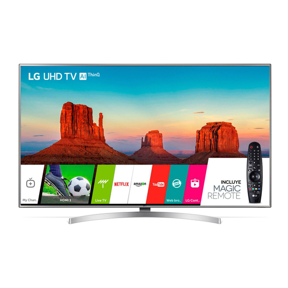 LG 50UK6550PSB Easy Setup Manual