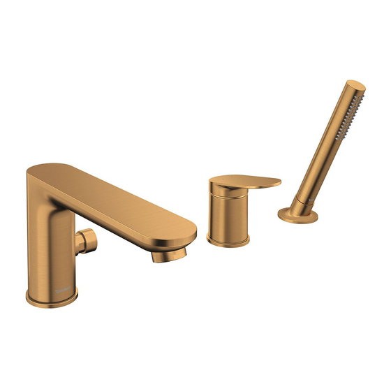 DURAVIT Circle CE5260 0000 Instructions For Mounting And Use