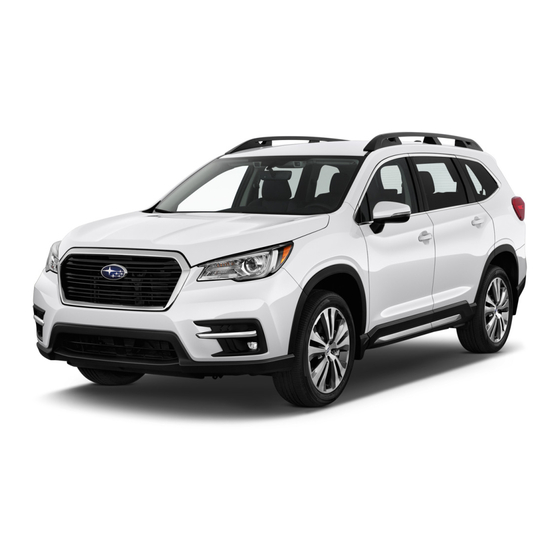 Subaru Ascent 2019 Quick Manual