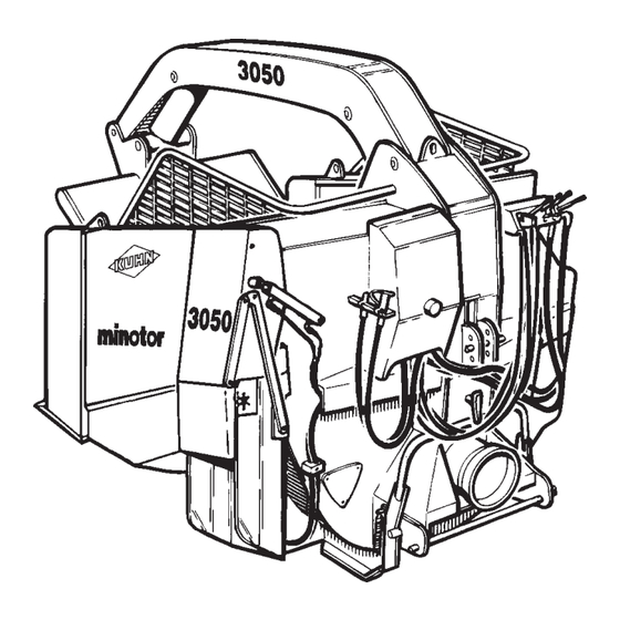 KUHN MOUNTED MINOTOR 3050 Operator's Manual