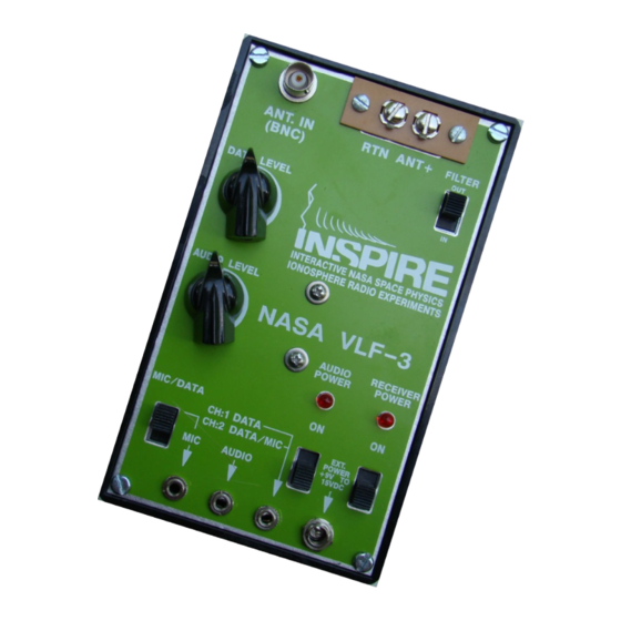 Inspire VLF-3 Assembly Instructions Manual