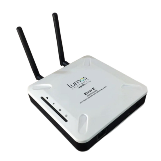 WiSilica lumos CONTROLS ENOR E Basic Installation And Quick Startup Manual