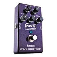 mxr m82 bass envelope filter User Manual