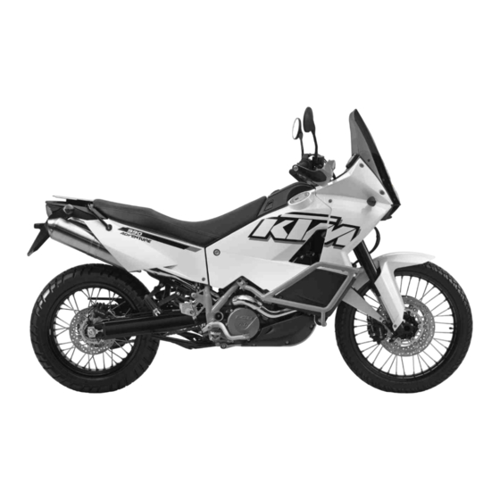 KTM 990 Adventure EU Owner's Manual