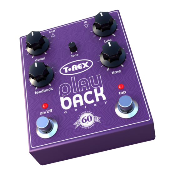 T-Rex Play Back User Manual