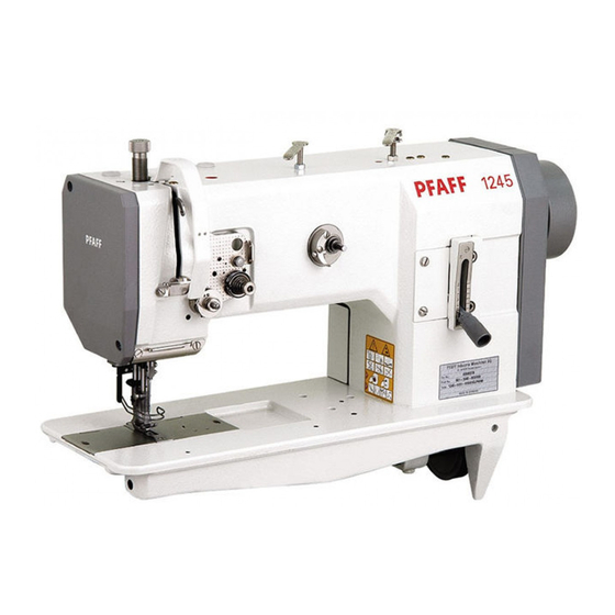 Pfaff 1245 Instruction Manual