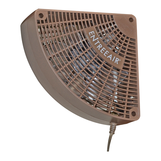 Suncourt Entreeair Door Frame Fan Operating Instructions