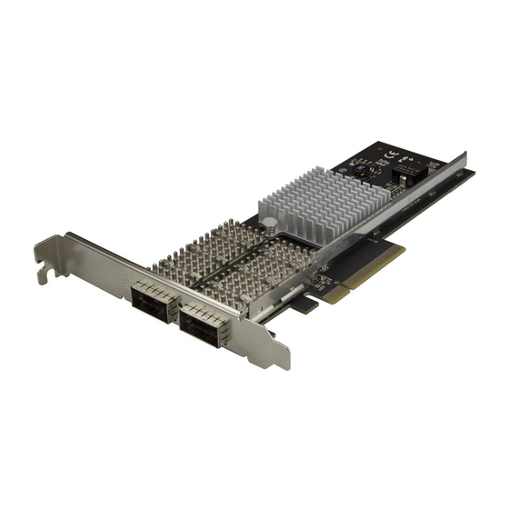 User Manuals: StarTech.com PCIe 40G QSFP+ Card Port