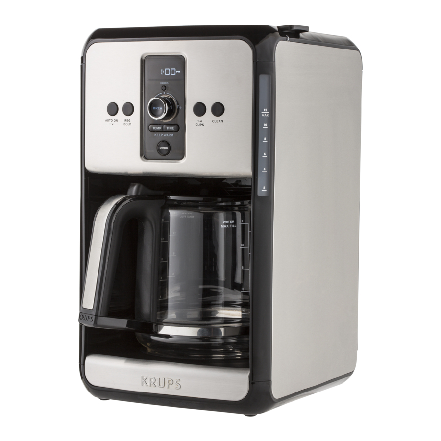 KRUPS SAVOY EC411/EC412 - Drip Coffee Maker Manual