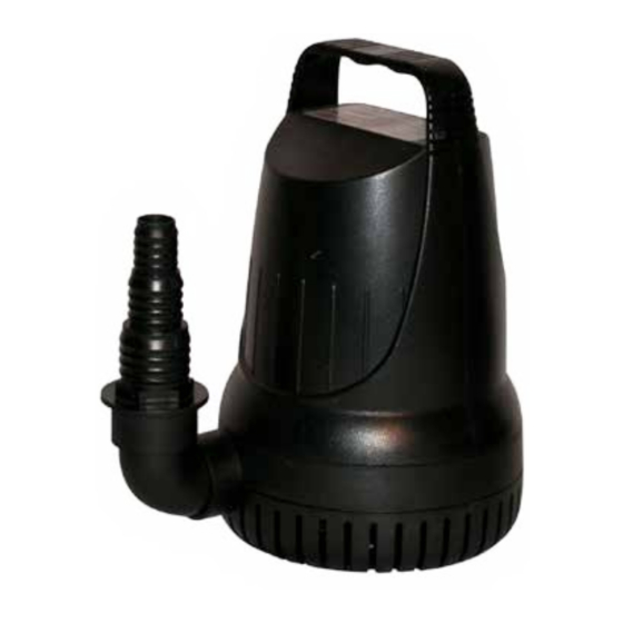 Alpine HURRICANE PAB1500 Submersible Pump Manuals