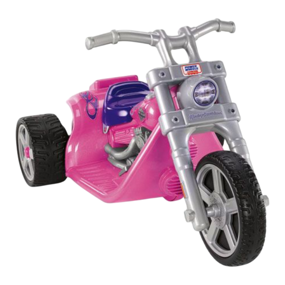 Fisher-Price POWER WHEELS MOTOR CYCLES HARLEY-DAVIDSON Rocker Owner's Manual