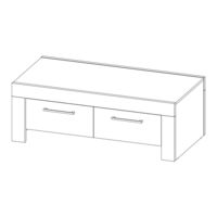 Birlea COMPTON 4 DRAWER COFFEE TABLE Assembly Instructions Manual