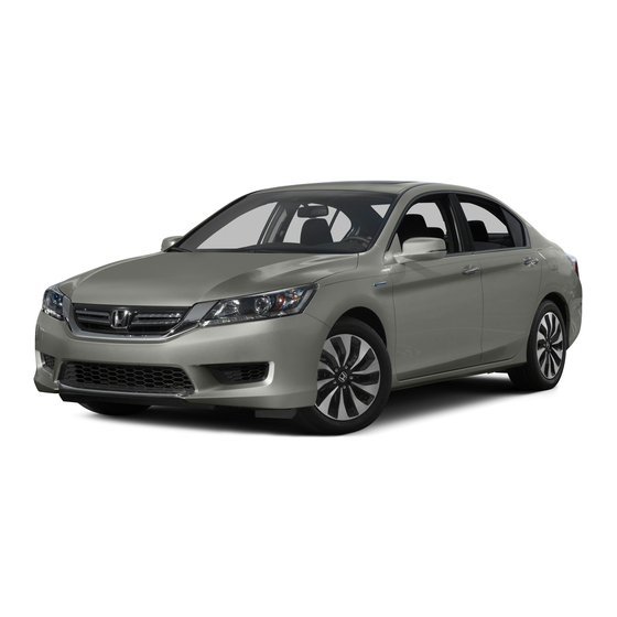 Honda 2015 Accord Hybrid EX-L Manuals