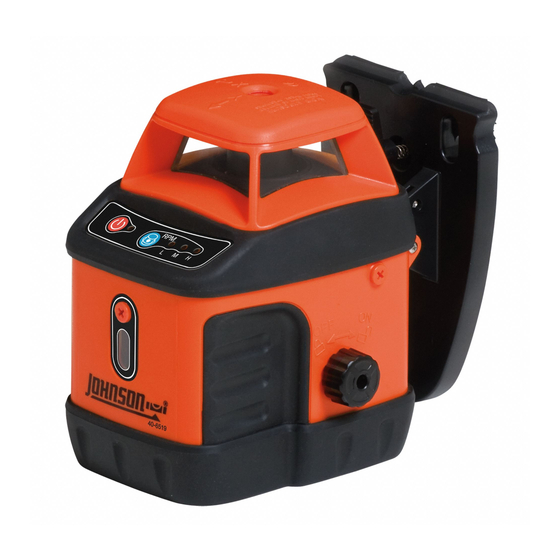 User Manuals: Johnson 40-6519 Rotary Laser