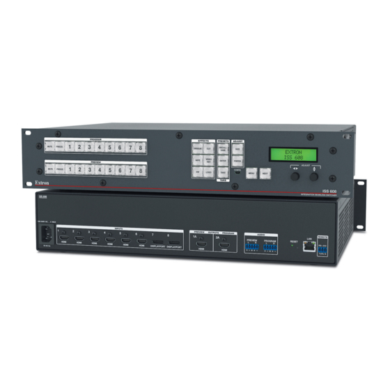 Extron electronics ISS 608 User Manual