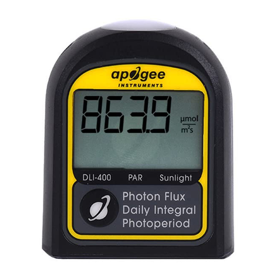 Apogee Instruments DLI-400 Owner's Manual