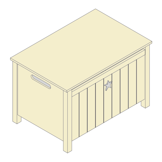 Next HEARTS AND STARS TOY CHEST 676018 Assembly Instructions Manual