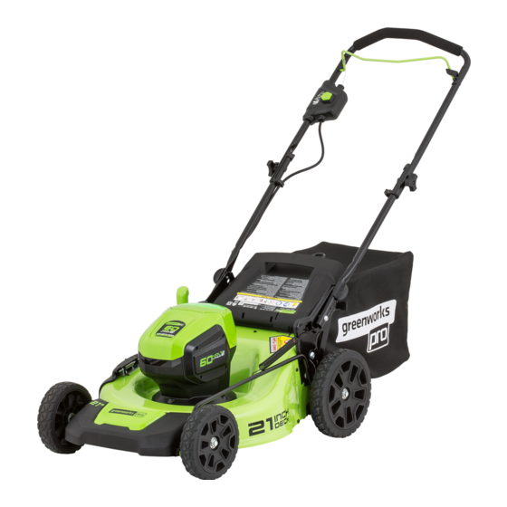 GreenWorks Pro MO60L410 Owner's Manual
