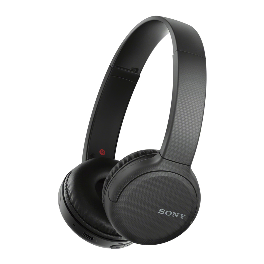 Sony WH-CH510 Manual