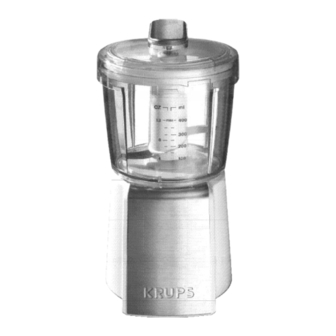 Krups Blender Manual