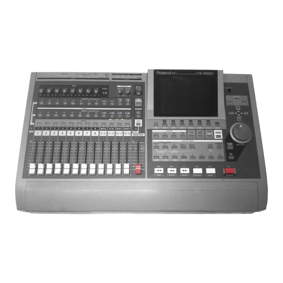 Roland VS-1680 Frequently Asked Questions Manual