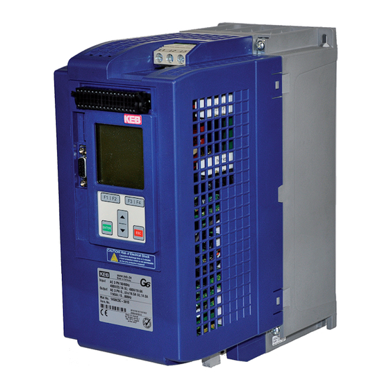 KEB COMBIVERT G6 series Installation Manual