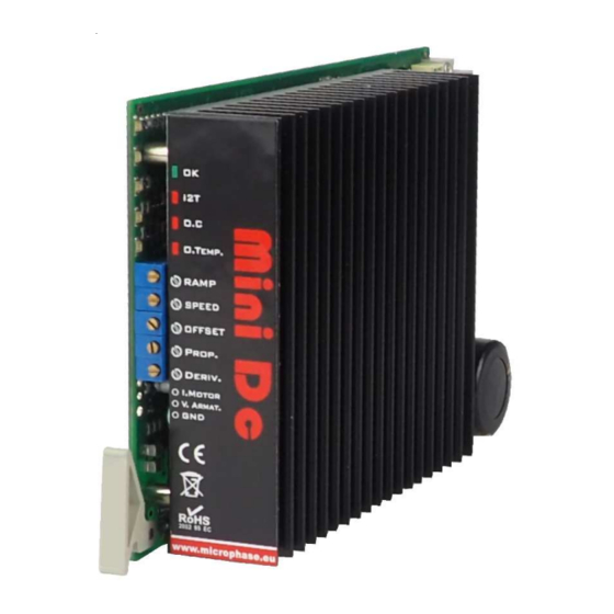 MICROPHASE Mini Dc Manuals