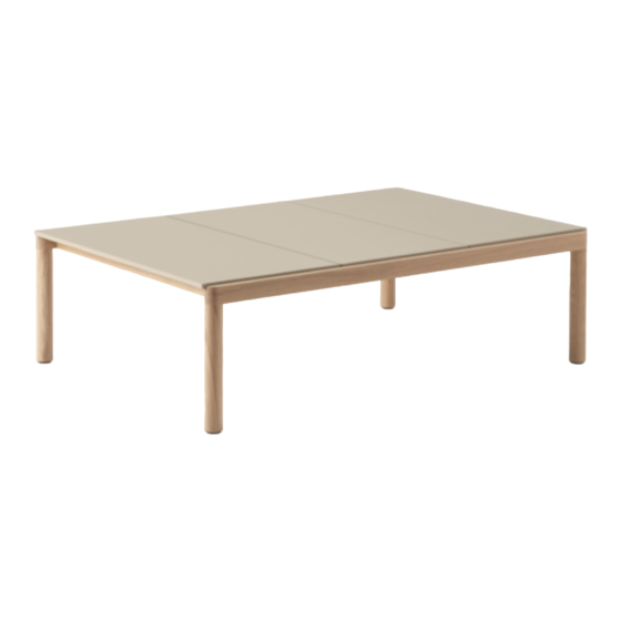 muuto COUPLE COFFEE TABLE Assembly Instructions