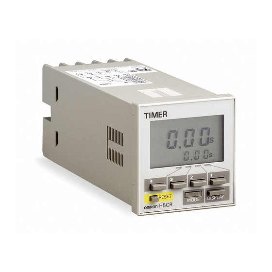 OMRON H5CR SERIES TIMER MANUAL | ManualsLib