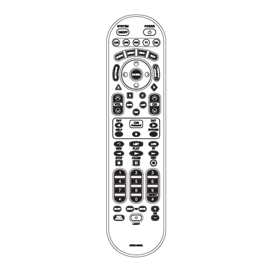 Universal Remote Control CLIKR-5 UR5U-8800L Operating Instructions