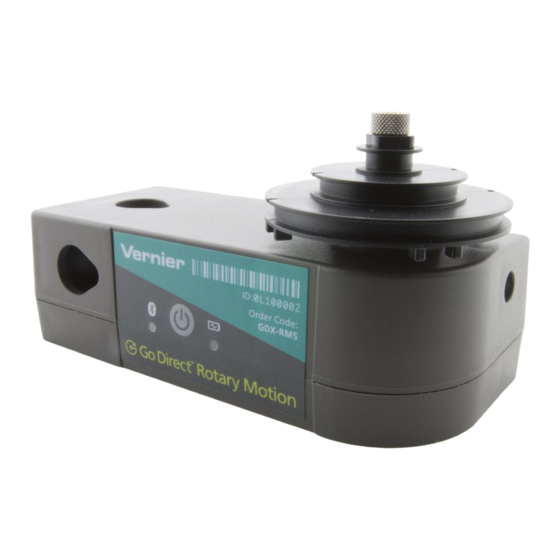 Vernier Go Direct GDX-RMS Quick Start Manual