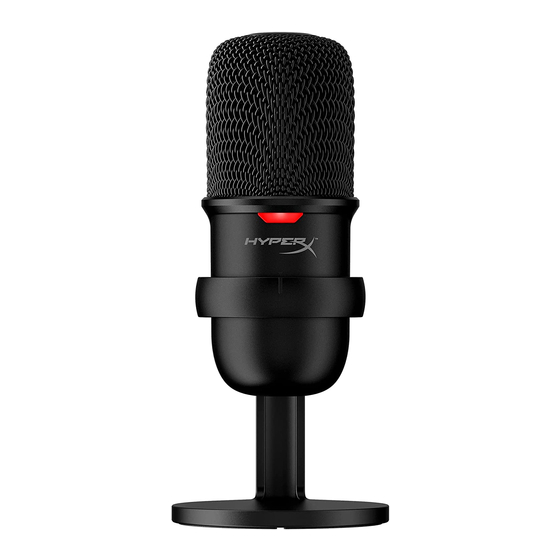 HyperX SoloCast Quick Start Manual