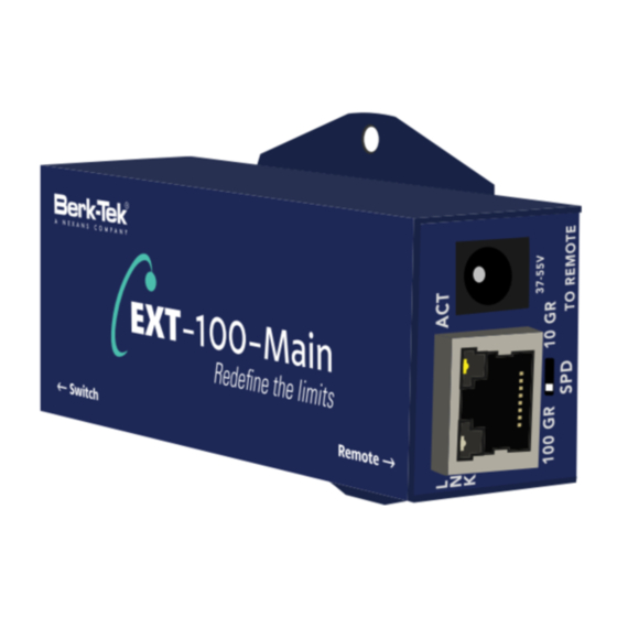 Leviton Berk-Tek EXT-100-Main Manual