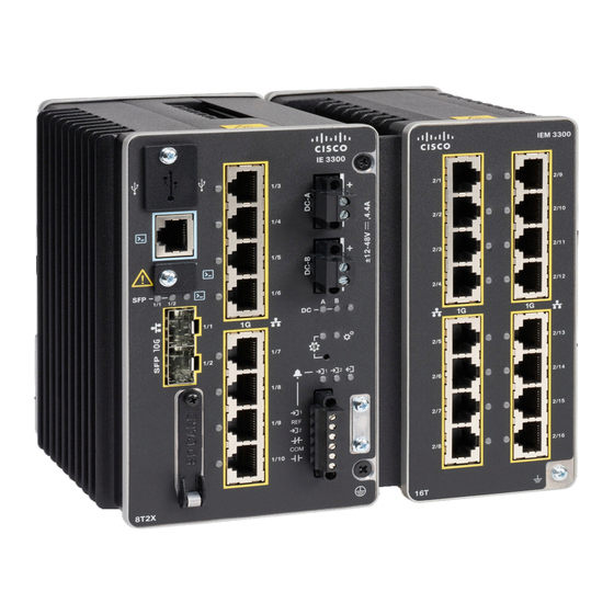 Cisco Catalyst IE3300 Series Installation Manual