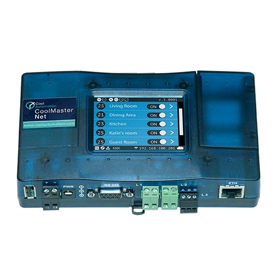 CoolAutomation CoolMaster Quick Installation Manual